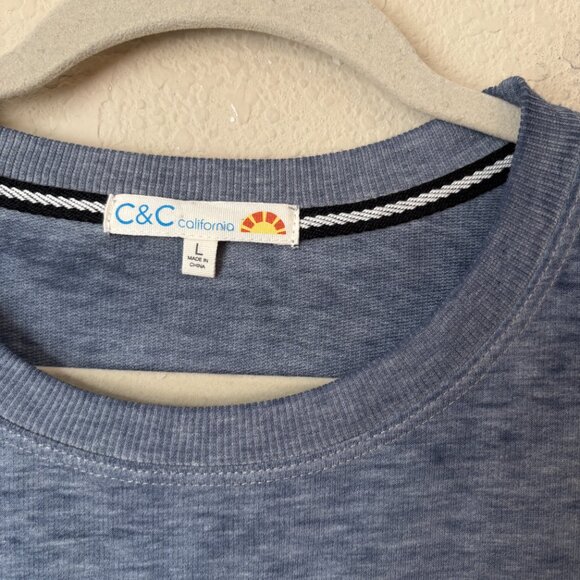 C&C California Football Mom Graphic Soft Burnout Long Sleeve Shirt - Picture 2 of 8